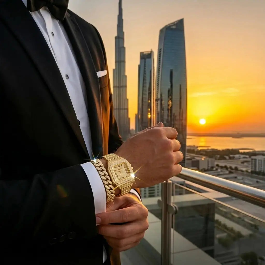 Monarch Elite Watch Set (Watch + Necklace + Chain)