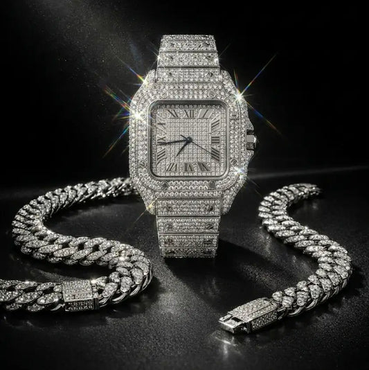 Monarch Elite Watch Set (Watch + Necklace + Chain)